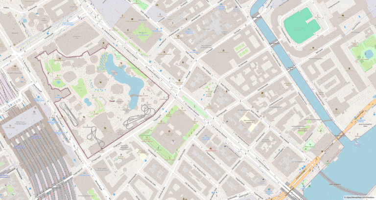 Parkering ved Dantes plads i Købennhavn